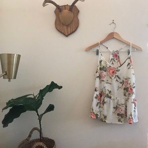 Floral Peplum Top